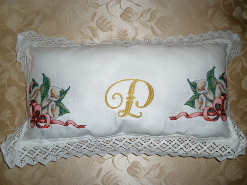Calla Lilies Pillow Embroidery Designs