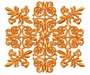 Amber Ornaments Embroidery Designs