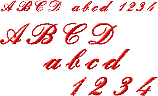 miniature script alphabet