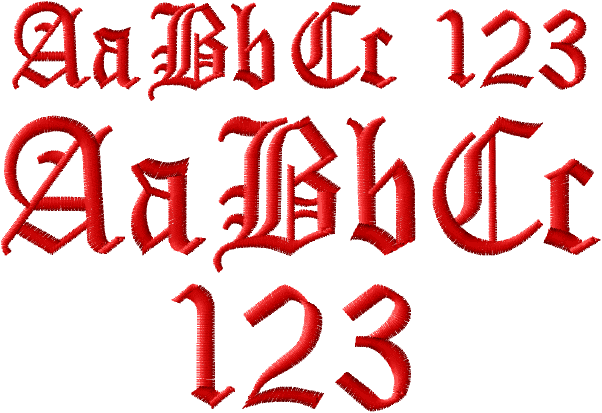 ABC Embroidery Fonts Alphabets OldEnglish 602x413px