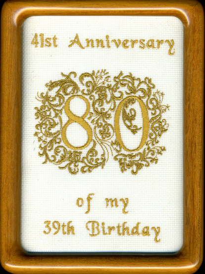 80th Birthday Frame